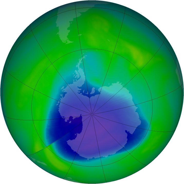 Ozone Map 2007-11-04